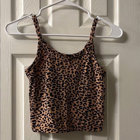 ARQ Tops - Arq cotton crop tank leopard - small
